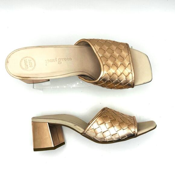Paul Green Tisha Mule Heel Rosato Nappa Metallic size UK 7 / US 9.5 - Picture 1 of 10